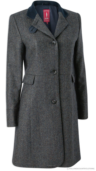 Jack Murphy Pamela Tweed Coat | Navy Teal | Hollands Country Clothing