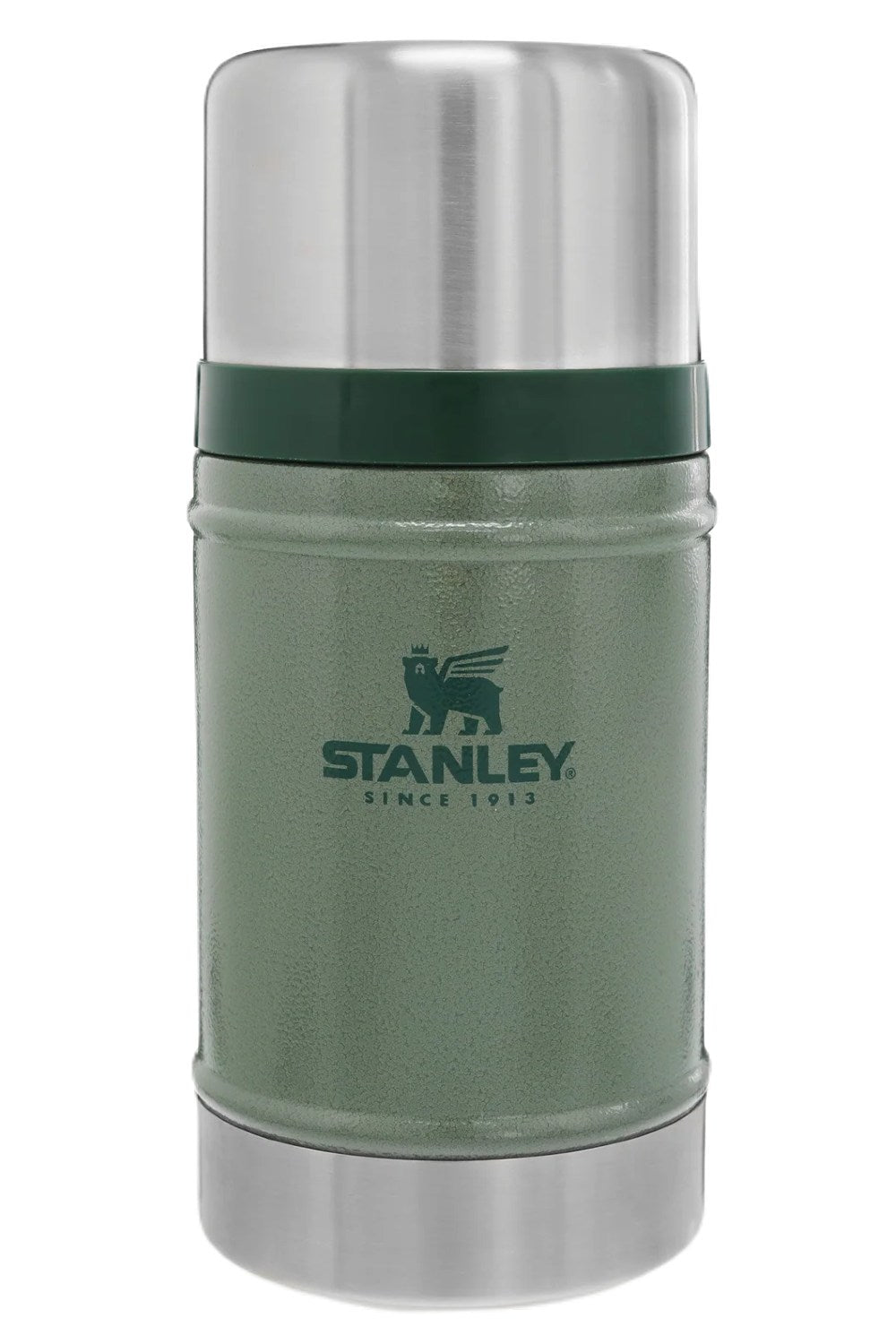 Stanley 1913 14 Oz Insulated Food Jar with Spork Hammertone Green