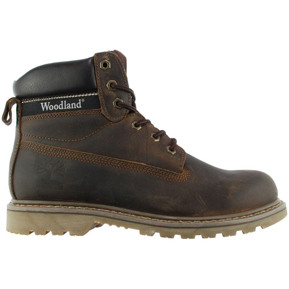 Woodland 6 Eyelet Leather Utility Boot 