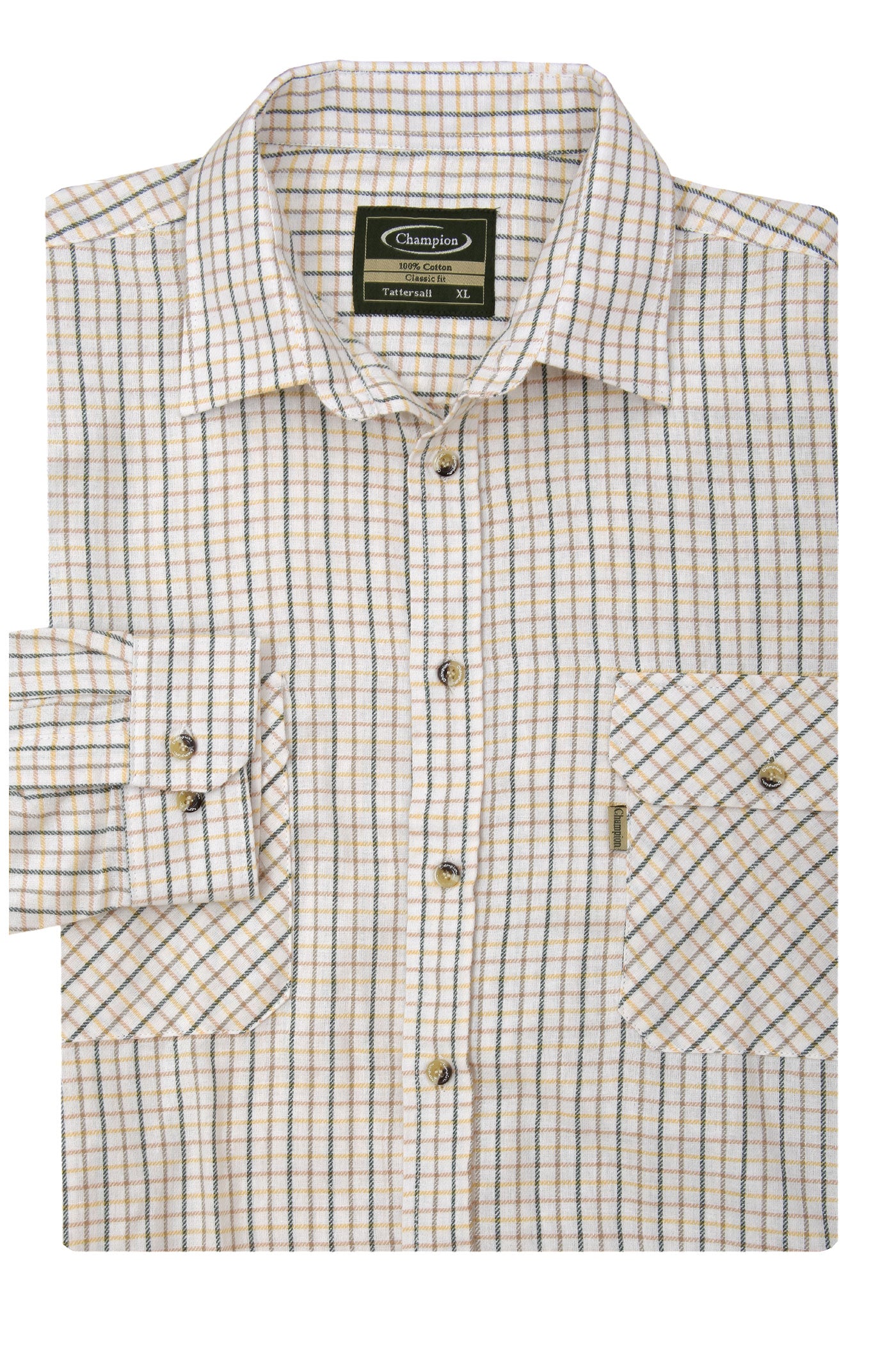 100% Cotton Tattersall Check Shirt 