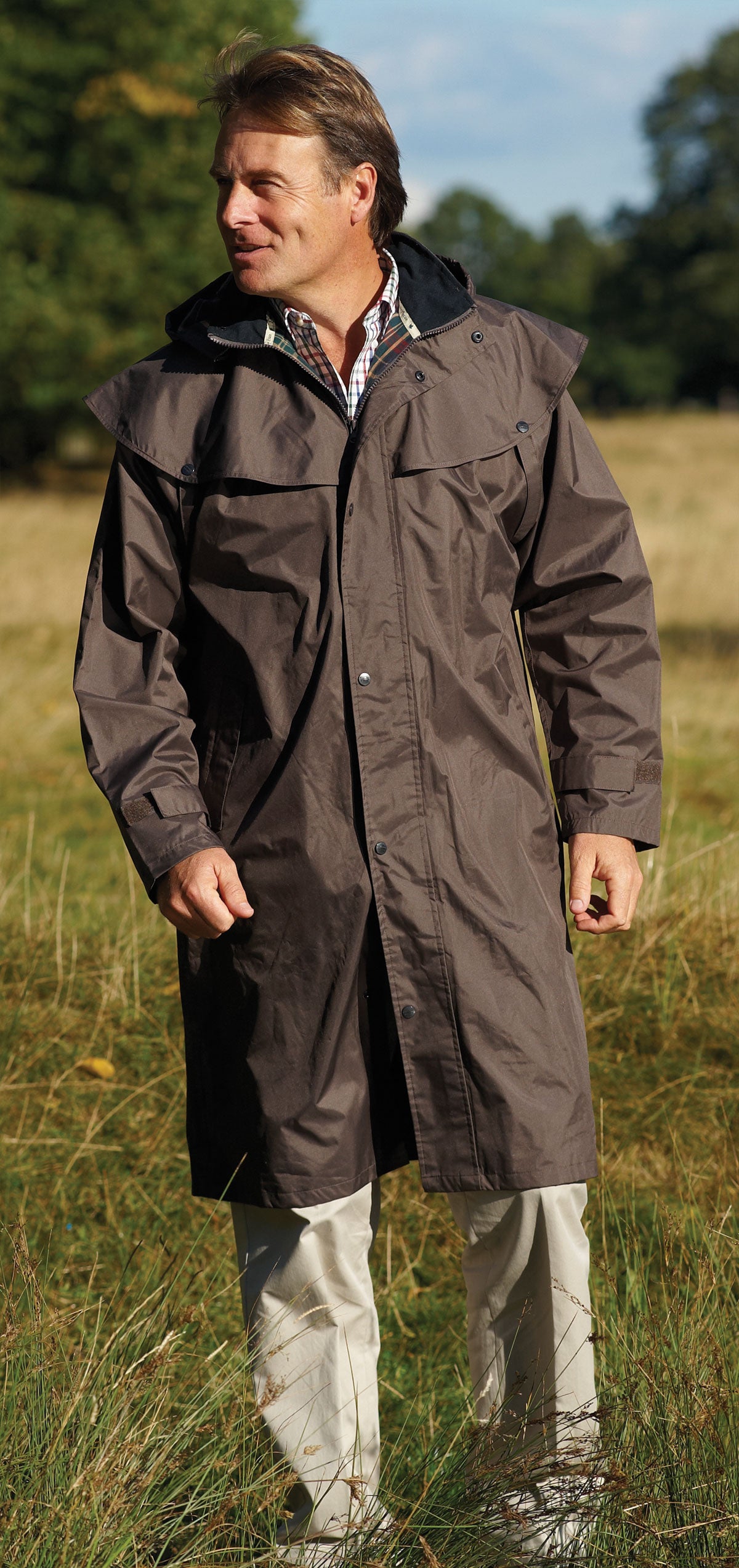 mens long length waterproof coats