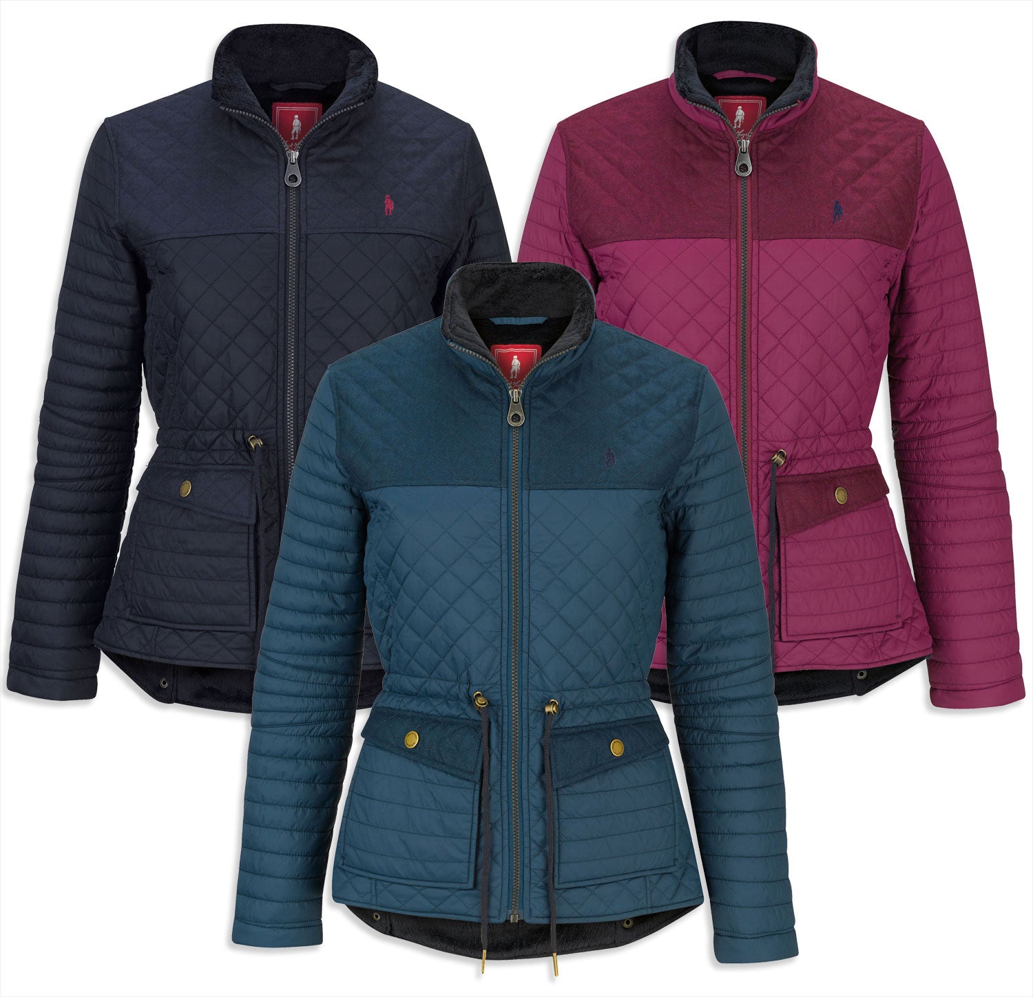 ladies quilted jacket with hood