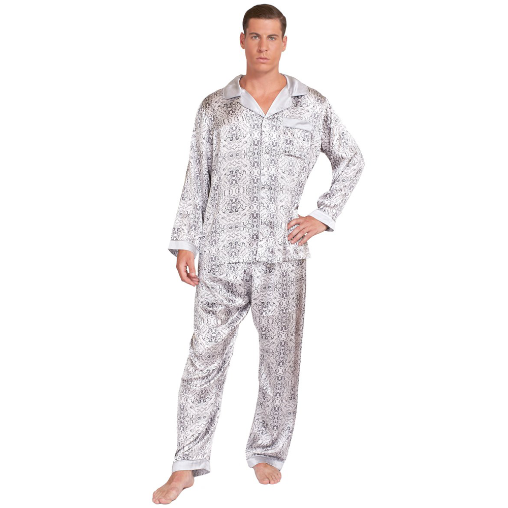 MYK Silk - Men's Pure Silk Pajama Set - Made With 100% Mulberry Silk