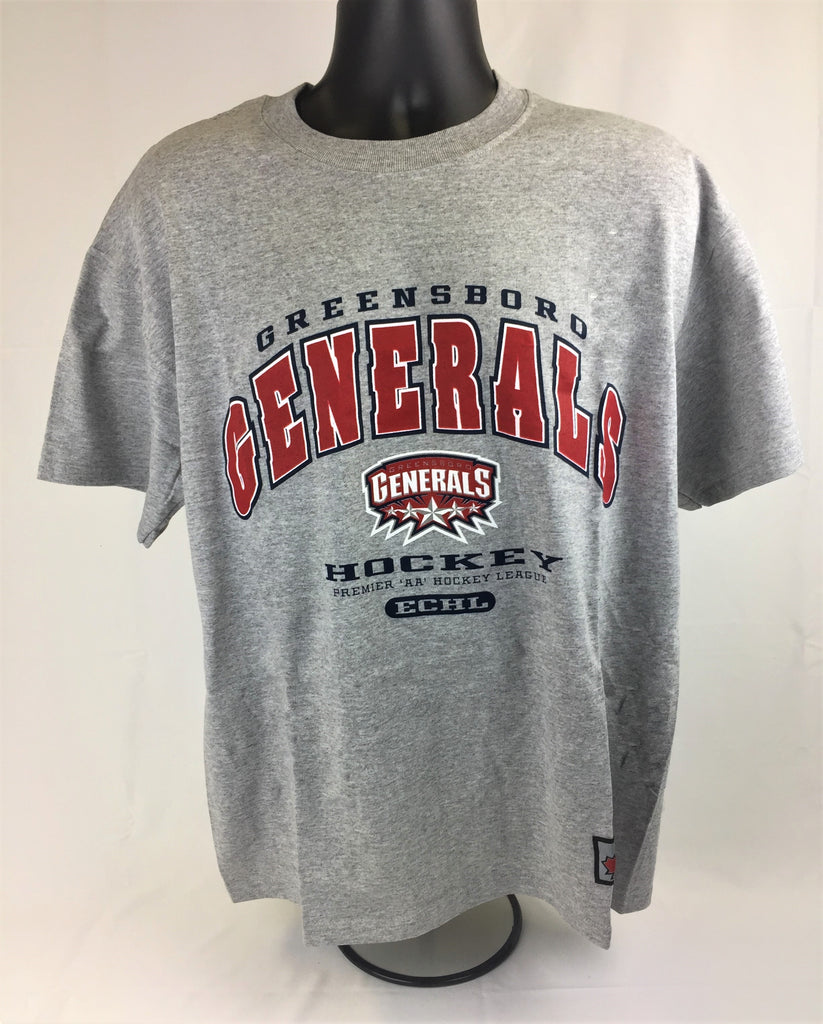 Greensboro Generals Vintage Short Sleeve T-Shirt Size Large – ECHL