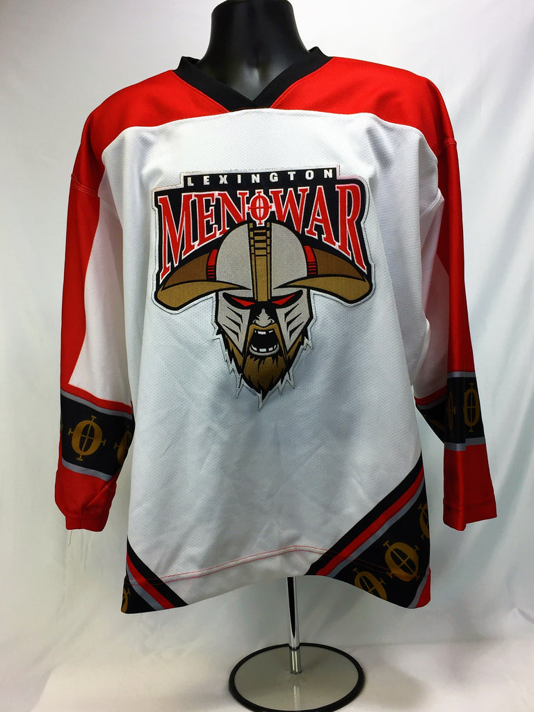 Download Lexington Men O' War Hockey Jersey - White - 52 - ECHL