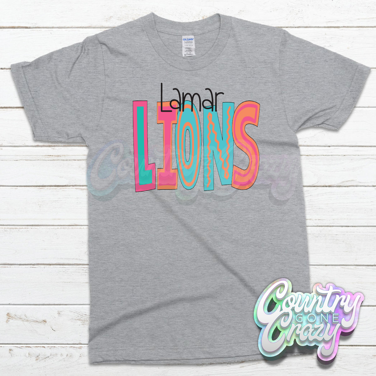 Lamar Lions MOODLE T-Shirt — Country Gone Crazy