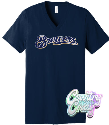 Liquid Blue Boyfriend Jersey  Atlanta Braves Inside The Park Tie