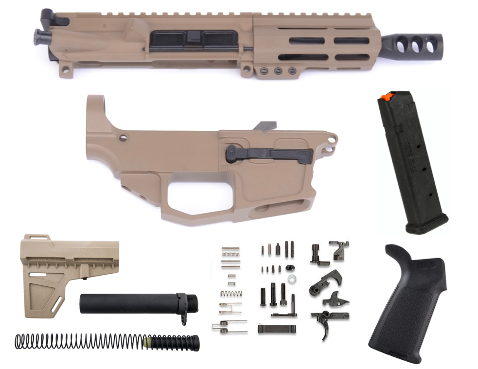 80 Complete 9mm Pistol Build Kit Magpul Fde Cereakote Limitless America 5714