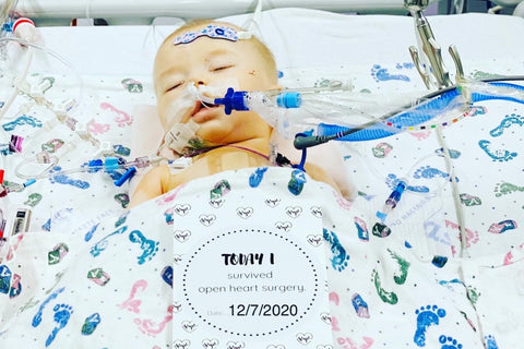 Judah after heart surgery