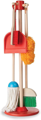 Toddler toy broom and mop set