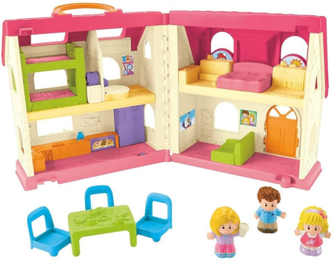 Plastic toddler dollhouse