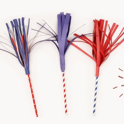 4th of July paper sparklers craft