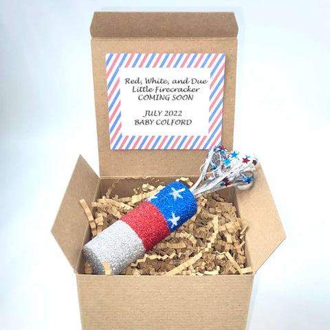 4th of July pregnancy announcement gift