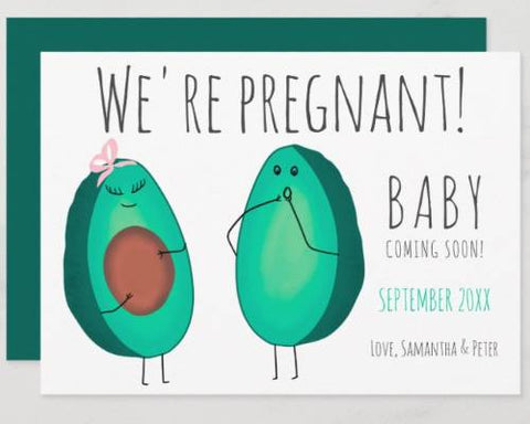 Pregnancy announcement card