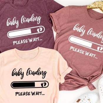 Pregnancy Announcement Shirt: Baby Loading