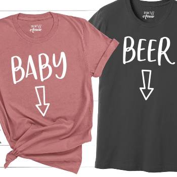 Pregnancy Announcement Shirt: Baby, Beer