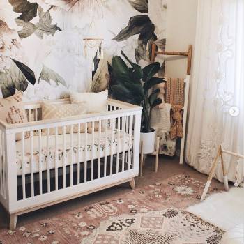 Modern girl nursery 