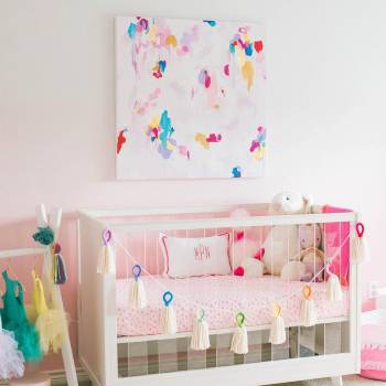 Modern girl nursery