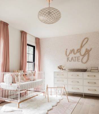 Modern girl nursery 