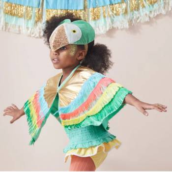 Parrot Fringed Cape Dress Up for 3 year olds