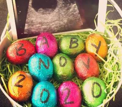 Easter pregnancy announcements