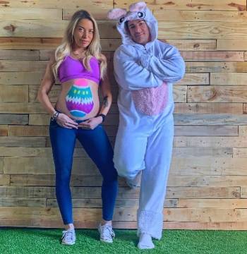 Easter pregnancy announcement 