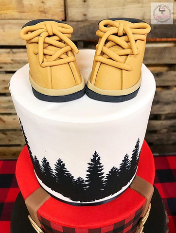 lumberjack baby shower decoration ideas