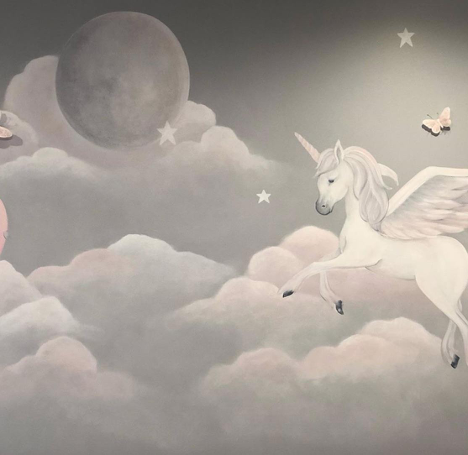 Rainbow Unicorn Wall Decals Wall Stickers Room Sets Inspire Murals