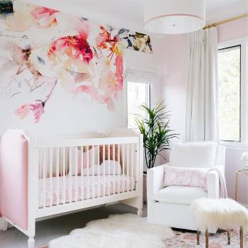 Modern girl nursery