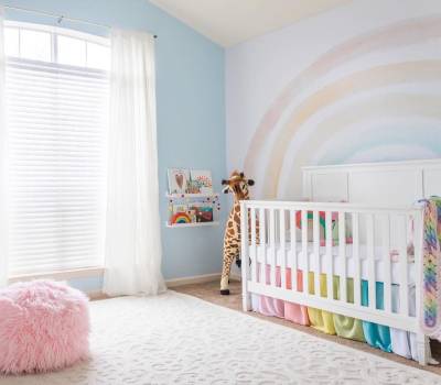 Modern girl nursery 