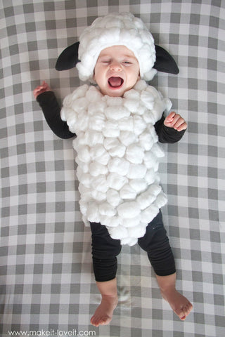 Lamb DIY baby Halloween costume
