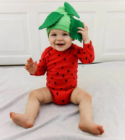 Strawberry baby Halloween costume