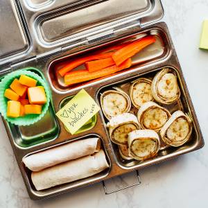 Banana sushi bento box for toddlers