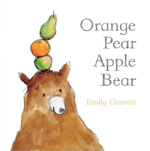 Orange Pear Apple Bear book for babies