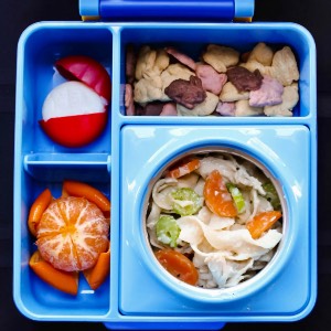 Chicken noodle bento box for toddlers