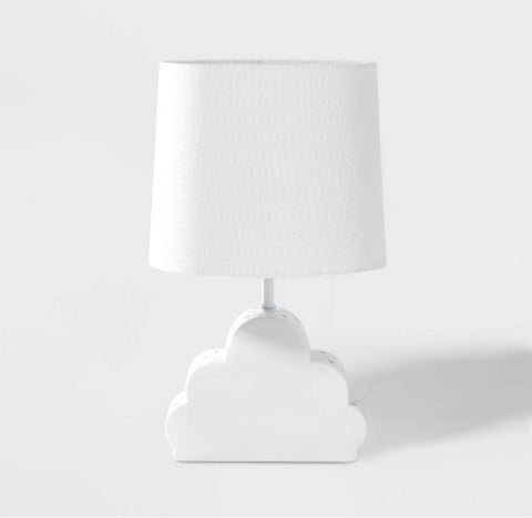Cloud-shaped lamp for the nursery