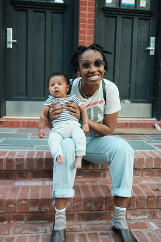 Dominique Drakeford and son