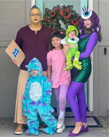 Monsters Inc family Halloween costumes