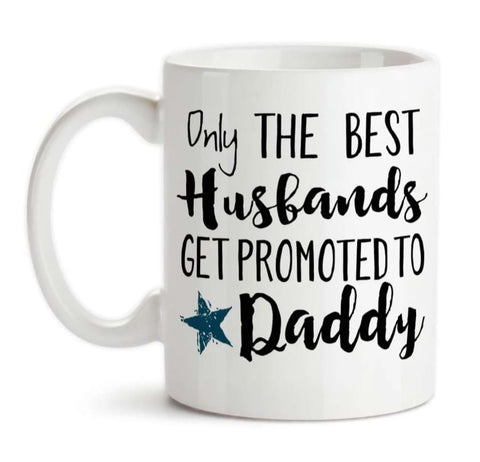 Father's Day pregnacy announcement mug