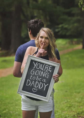 A surprise Father's Day pregnancy announcement