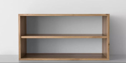 Low shelf in a Montessori nursery