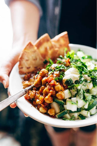 Moroccan Spiced Chickpea Bowls