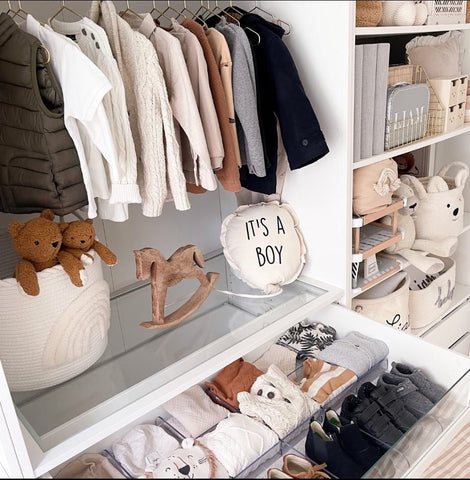 Level Up Your Nursery Closet With These Organization Ideas