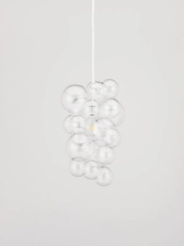 A bubble chandelier for a baby's nursery