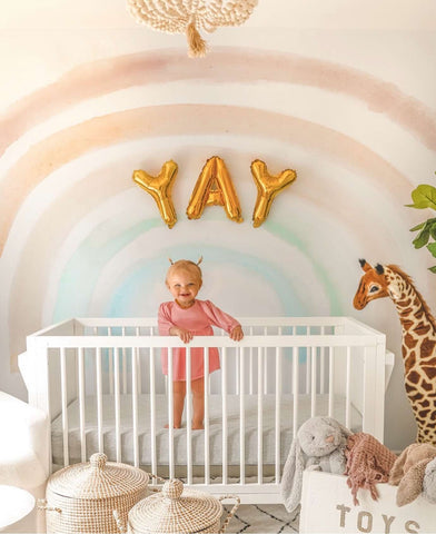 Rainbow nursery wall decal