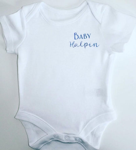 Pregnancy announcement onesie