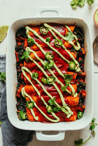 Sweet Potato Black Bean Burritos