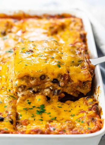 Taco Lasagna Freezer Meal