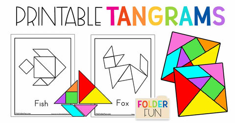 toddler math activity: printable tangrams