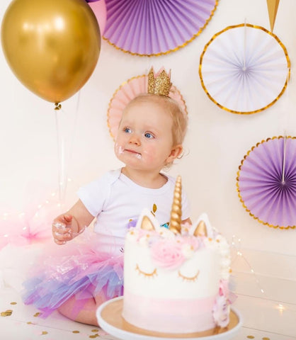 Boho 1st Birthday Cake Smash Session with Flowers, Tepee, and Macrame ·  KristeenMarie Photography